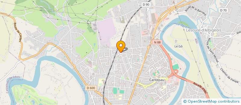 localisation de l'entreprise MADAME LUCY VAISSADE à ALBI