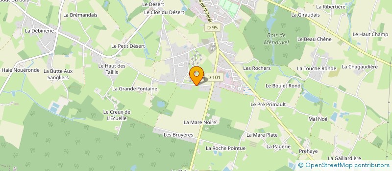 localisation de l'entreprise MADAME LUCYLE CHARPENTIER  LA BOUEXIERE