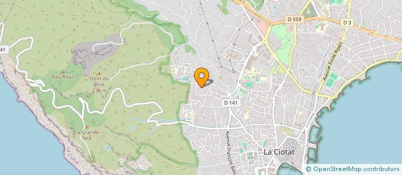 localisation de l'entreprise MADAME LUCYLE DAVID  LA CIOTAT