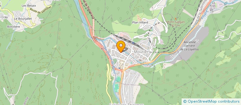 localisation de l'entreprise MADAME LUCYNA BISKUPSKA  MOUTIERS