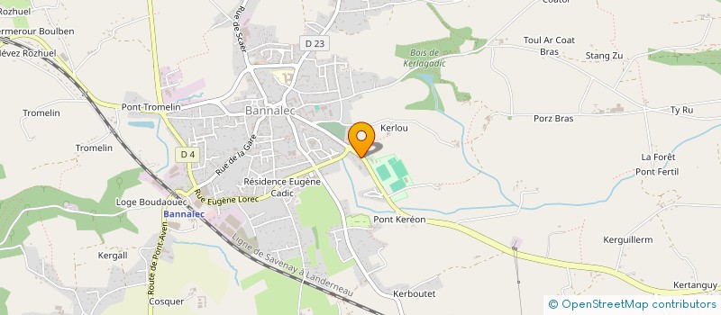 localisation de l'entreprise MADAME LUCYNA TOMCZAK  BANNALEC