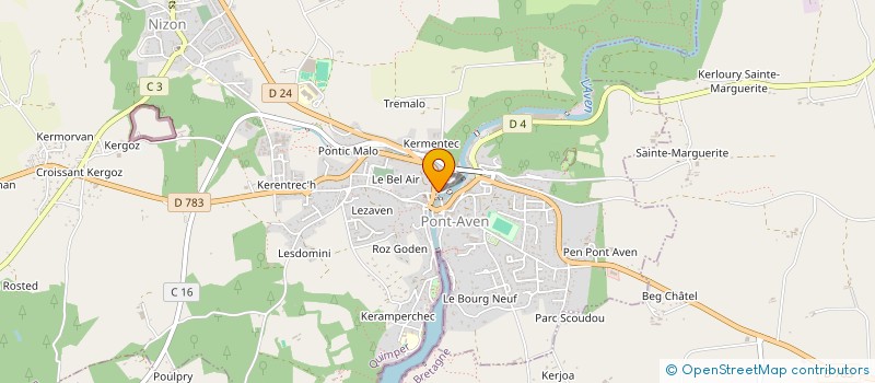 localisation de l'entreprise MADAME LUDIVINE ANDRIEUX  PONT-AVEN