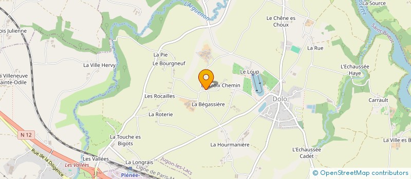 localisation de l'entreprise MADAME LUDIVINE ANNEZO  JUGON-LES-LACS