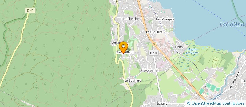 localisation de l'entreprise MADAME LUDIVINE ANTUNES  SEVRIER