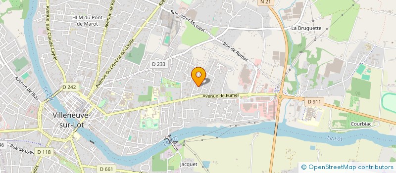 localisation de l'entreprise MADAME LUDIVINE AUJE  VILLENEUVE-SUR-LOT