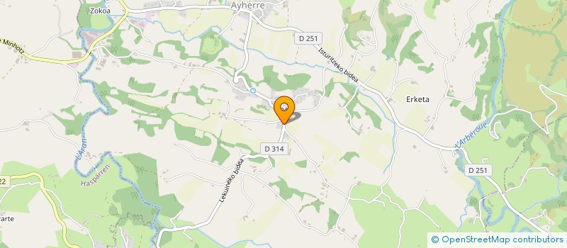 localisation de l'entreprise MADAME LUDIVINE AUVRAY  AYHERRE