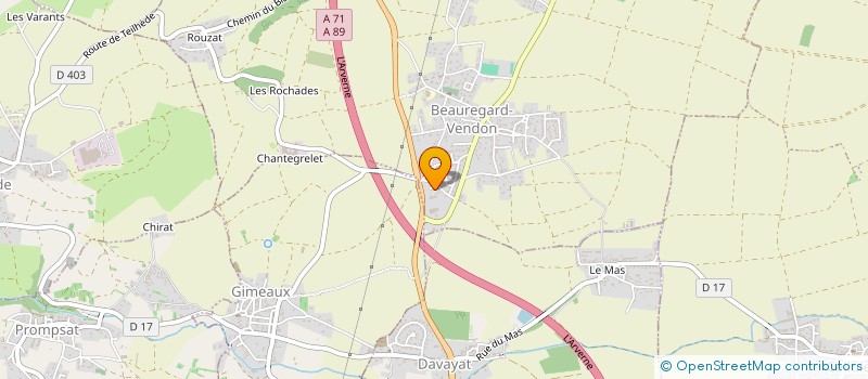 localisation de l'entreprise MADAME LUDIVINE BAIL  BEAUREGARD-VENDON