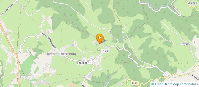 localisation de l'entreprise MADAME LUDIVINE BARGUES  CORNAC