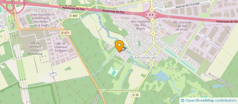 localisation de l'entreprise MADAME LUDIVINE BAUDOUIN  FERRIERES-EN-BRIE