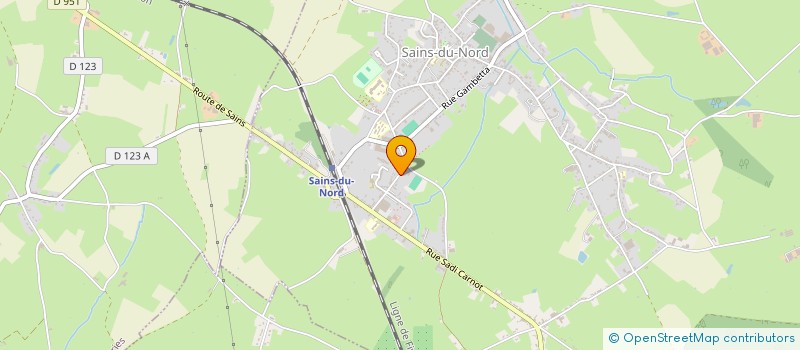 localisation de l'entreprise MADAME LUDIVINE BAUDOUIN  SAINS-DU-NORD