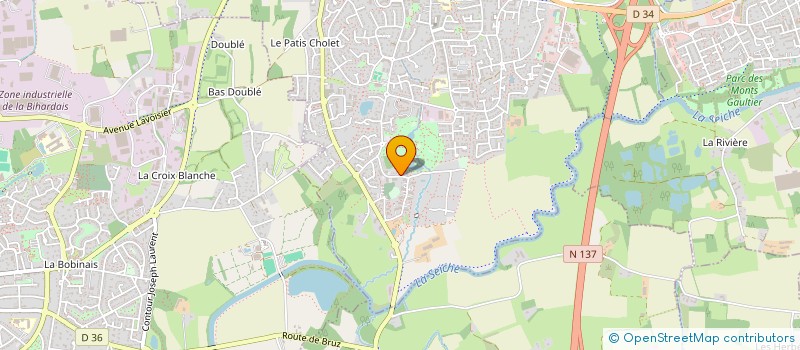 localisation de l'entreprise MADAME LUDIVINE BEAUDOUIN  CHARTRES-DE-BRETAGNE