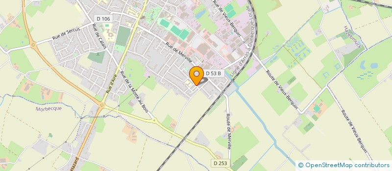 localisation de l'entreprise MADAME LUDIVINE BECAERT  HAZEBROUCK