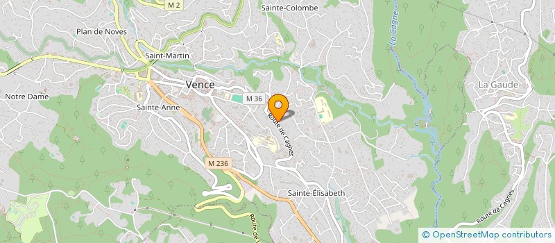 localisation de l'entreprise MADAME LUDIVINE BECUWE à VENCE