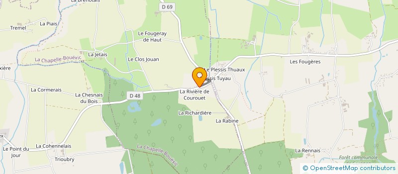 localisation de l'entreprise MADAME LUDIVINE BEHIER  LA CHAPELLE-BOUEXIC