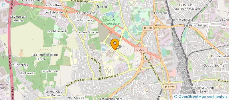 localisation de l'entreprise MADAME LUDIVINE BELLOT à SARAN