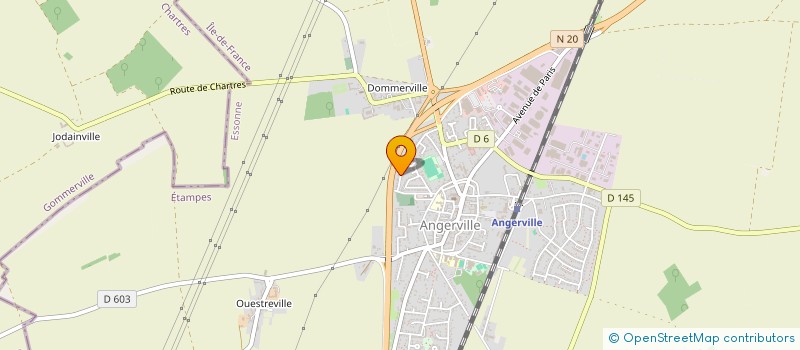 localisation de l'entreprise MADAME LUDIVINE BELLOULOU  ANGERVILLE