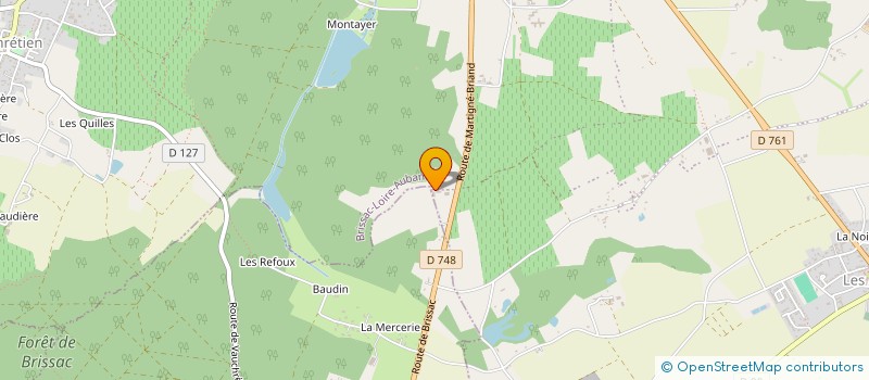 localisation de l'entreprise MADAME LUDIVINE BERNIER  BRISSAC LOIRE AUBANCE