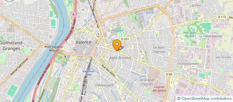 localisation de l'entreprise MADAME LUDIVINE BERTRAND  VALENCE