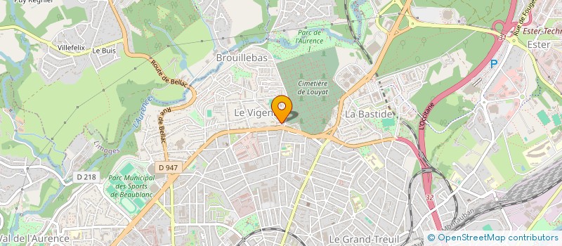 localisation de l'entreprise MADAME LUDIVINE BESSEAU à LIMOGES