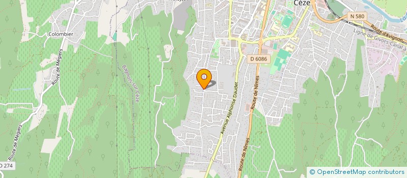 localisation de l'entreprise MADAME LUDIVINE BESSET  BAGNOLS-SUR-CEZE