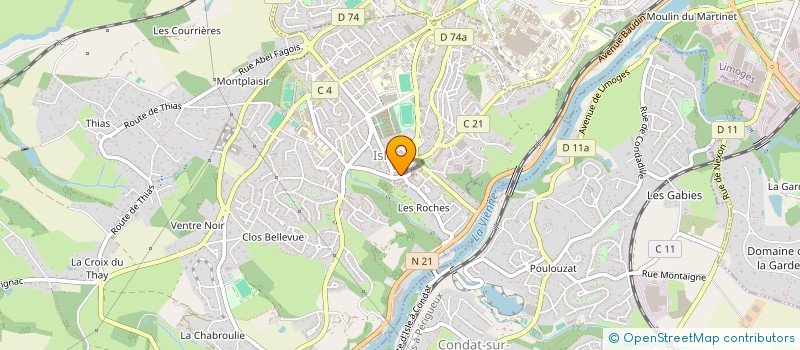 localisation de l'entreprise MADAME LUDIVINE BIGNON  ISLE