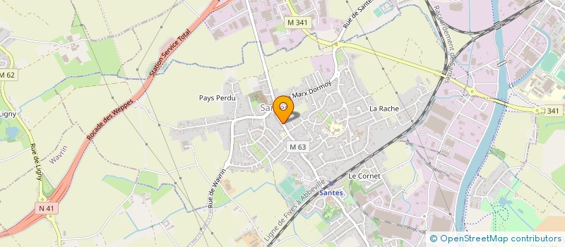 localisation de l'entreprise MADAME LUDIVINE BOET à SANTES