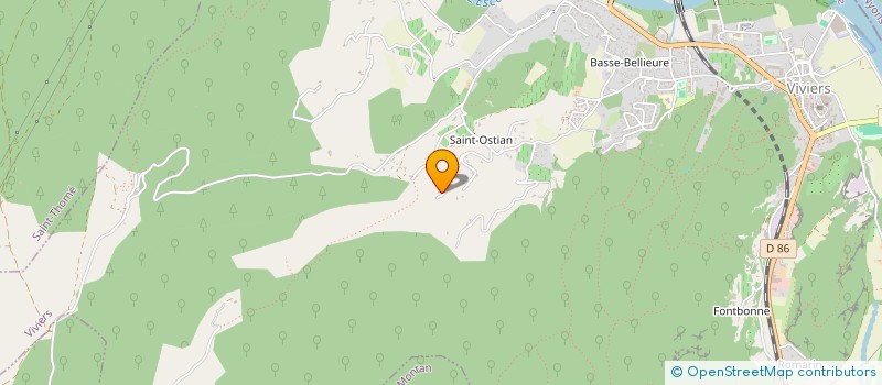 localisation de l'entreprise MADAME LUDIVINE BOGIRAUD  VIVIERS