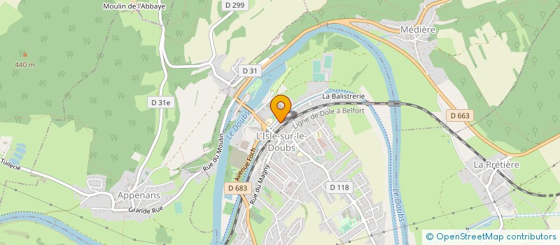 localisation de l'entreprise MADAME LUDIVINE BOILLOUX  MONTBELIARD