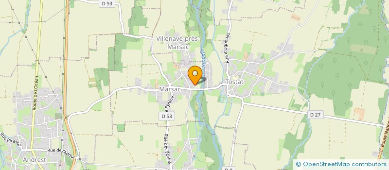 localisation de l'entreprise MADAME LUDIVINE BONNAUD  MARSAC