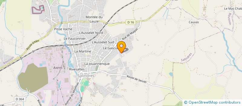 localisation de l'entreprise MADAME LUDIVINE BOUVIER à SALINDRES
