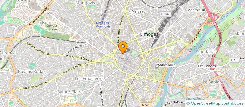 localisation de l'entreprise MADAME LUDIVINE BOYER à LIMOGES