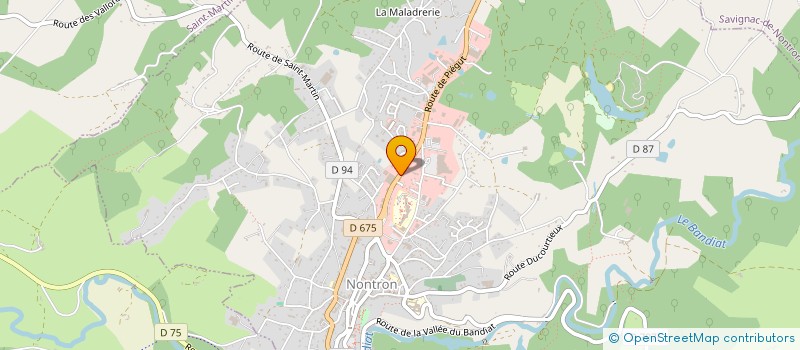 localisation de l'entreprise MADAME LUDIVINE BRACHET à NONTRON