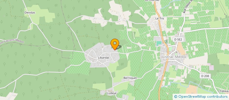 localisation de l'entreprise MADAME LUDIVINE BRAZ  LISTRAC-MEDOC