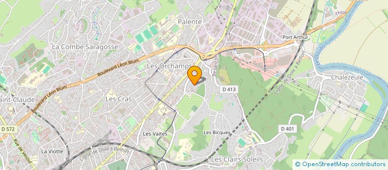 localisation de l'entreprise MADAME LUDIVINE BRETON  BESANCON