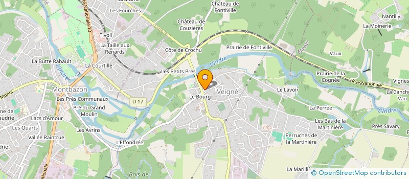 localisation de l'entreprise MADAME LUDIVINE BROSSAY  VEIGNE