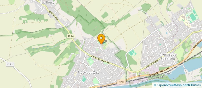 localisation de l'entreprise MADAME LUDIVINE BROUILLIARD  PRECY-SUR-OISE