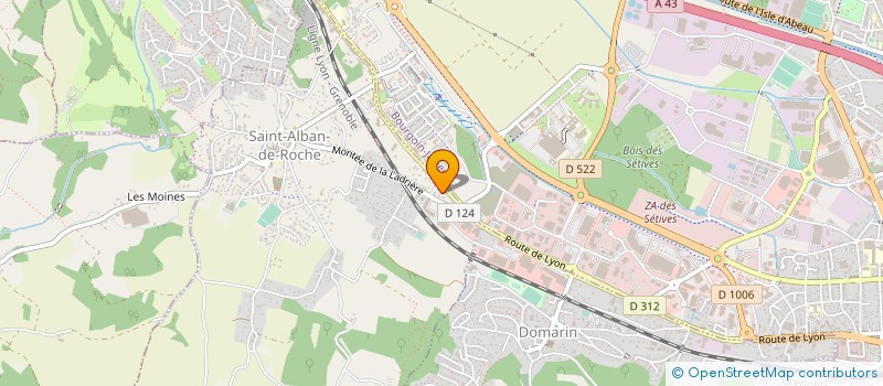 localisation de l'entreprise MADAME LUDIVINE BRUET  SAINT-ALBAN-DE-ROCHE