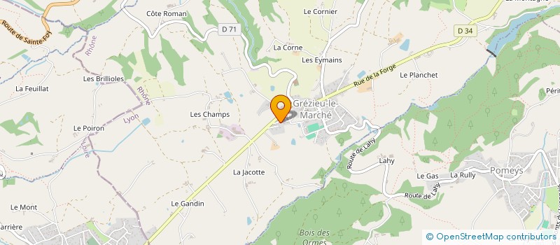 localisation de l'entreprise MADAME LUDIVINE BRUN  GREZIEU-LE-MARCHE