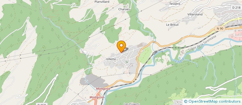 localisation de l'entreprise MADAME LUDIVINE BRUN  AIME-LA-PLAGNE