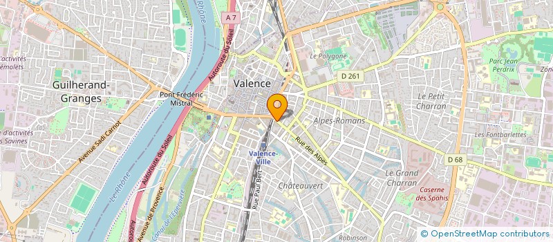 localisation de l'entreprise MADAME LUDIVINE CARLIER  VALENCE