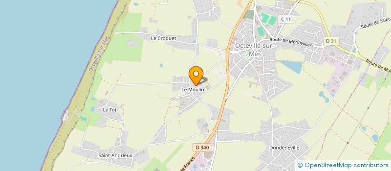 localisation de l'entreprise MADAME LUDIVINE CARRE  OCTEVILLE-SUR-MER