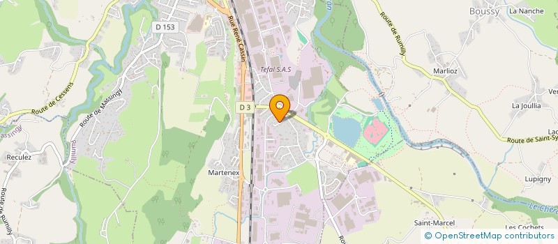 localisation de l'entreprise MADAME LUDIVINE CHAPPAZ  RUMILLY