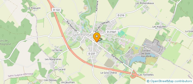 localisation de l'entreprise MADAME LUDIVINE CHESNIN  SAINT-PORCHAIRE