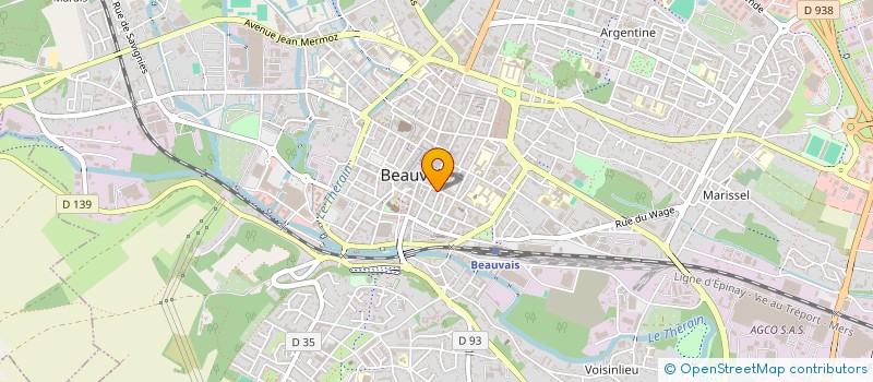 localisation de l'entreprise MADAME LUDIVINE CHEVALLIER  BEAUVAIS