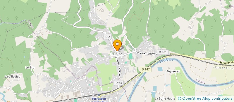 localisation de l'entreprise MADAME LUDIVINE CHOUZENOUX  CUBLAC