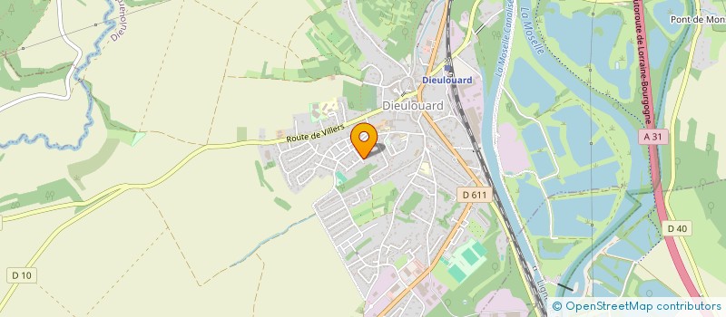 localisation de l'entreprise MADAME LUDIVINE CONTAL  DIEULOUARD