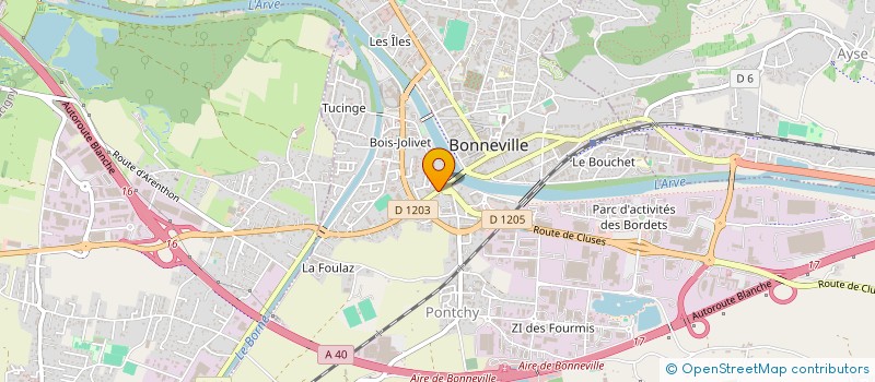 localisation de l'entreprise MADAME LUDIVINE CONVERT  BONNEVILLE