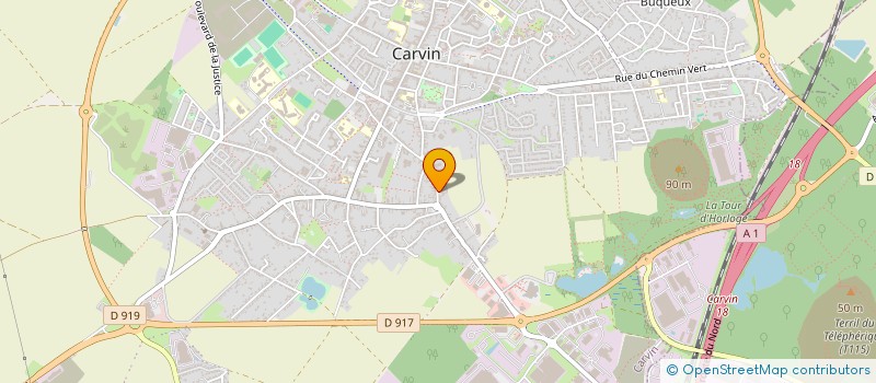 localisation de l'entreprise MADAME LUDIVINE CORALIE LEFEBVRE  CARVIN