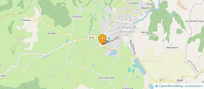 localisation de l'entreprise MADAME LUDIVINE COULON à LE MAYET-DE-MONTAGNE