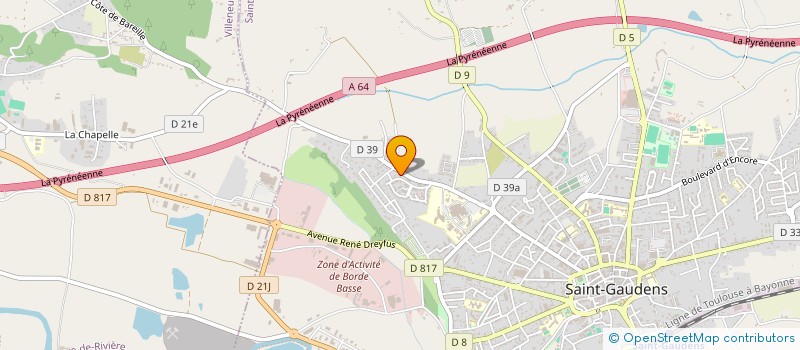 localisation de l'entreprise MADAME LUDIVINE COURET  SAINT-GAUDENS